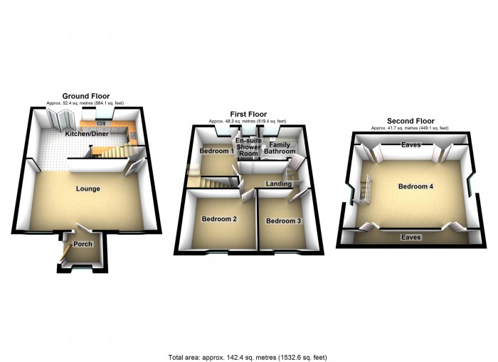 Floorplan for Pantyscallog Houses, Pant, Merthyr Tydfil