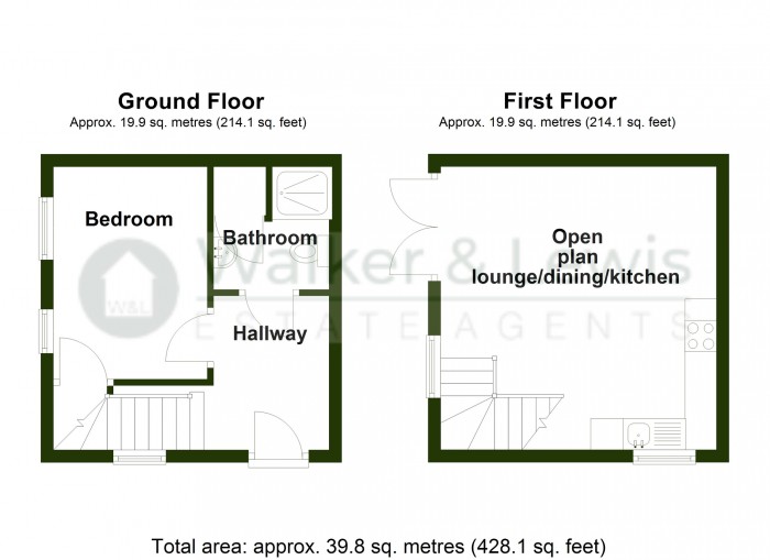 Floorplan for Glyn Teg, Merthyr Tydfil, CF47 0JE