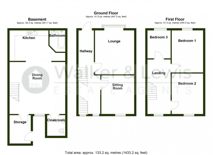 Floorplan for Carlton Terrace, Troedyrhiw, Merthyr Tydfil, CF48 4EP