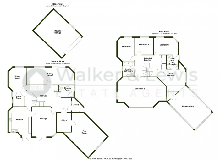Floorplan for Lakeside Gardens, Merthyr Tydfil, CF48 1EW