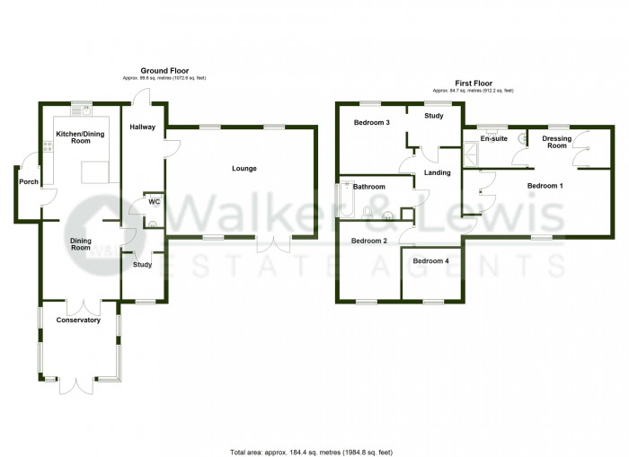 Floorplan for Hartfield, Heolgerrig, Merthyr Tydfil, CF48 1SB