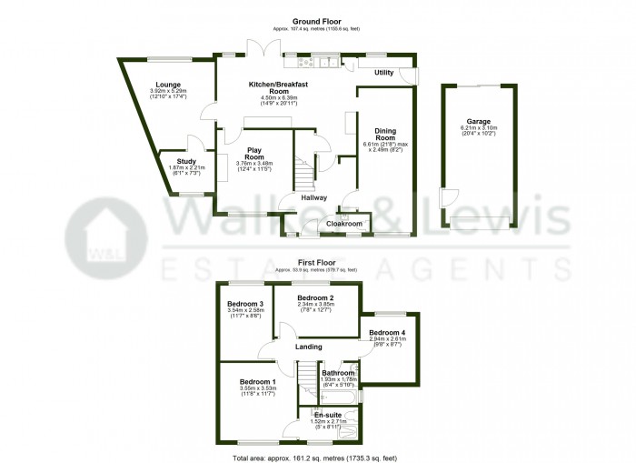 Floorplan for Beechwood Drive, Llantwit Fardre, Pontypridd