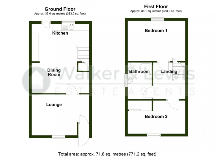 Floorplan for Brecon Road, Merthyr Tydfil, CF47 8NG
