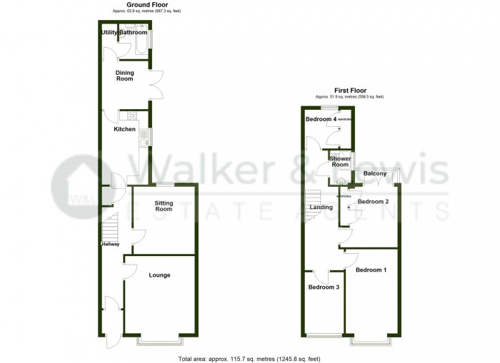 Floorplan for Alexandra Road, Merthyr Tydfil, CF47 9AA