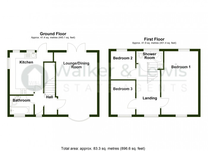 Floorplan for Ninth Avenue, Merthyr Tydfil, CF47 9TL