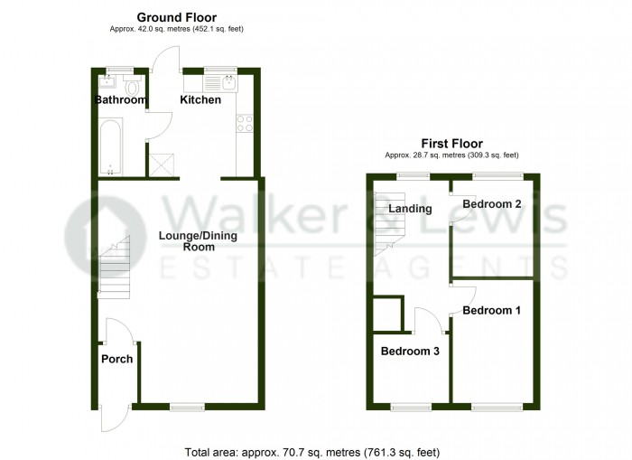 Floorplan for Mardy Terrace, Merthyr Tydfil, CF47 0YA