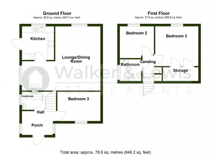 Floorplan for Alexandra Road, Merthyr Tydfil, CF47 9AG