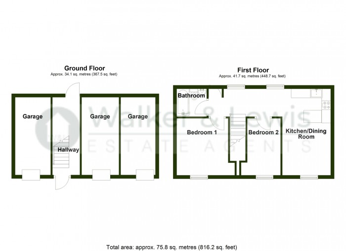 Floorplan for Meadow Close, Merthyr Tydfil, CF48 1AU