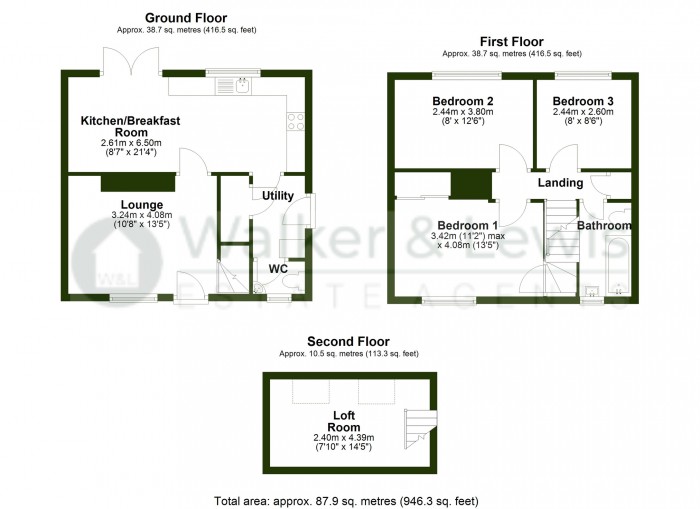 Floorplan for Heol Y Beddau, Beddau, Pontypridd