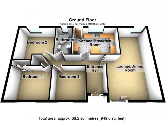 Floorplan for May Rose Cottage Cefn Coed, Cilsanws Lane, Cefn Coed, Merthyr Tydfil