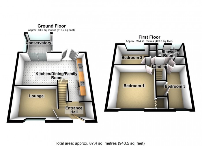 Floorplan for Gurnos Road, Merthyr Tydfil