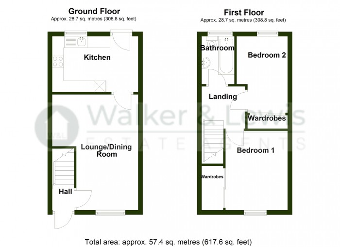 Floorplan for Old School Close, Georgetown, Merthyr Tydfil, CF48 1DA