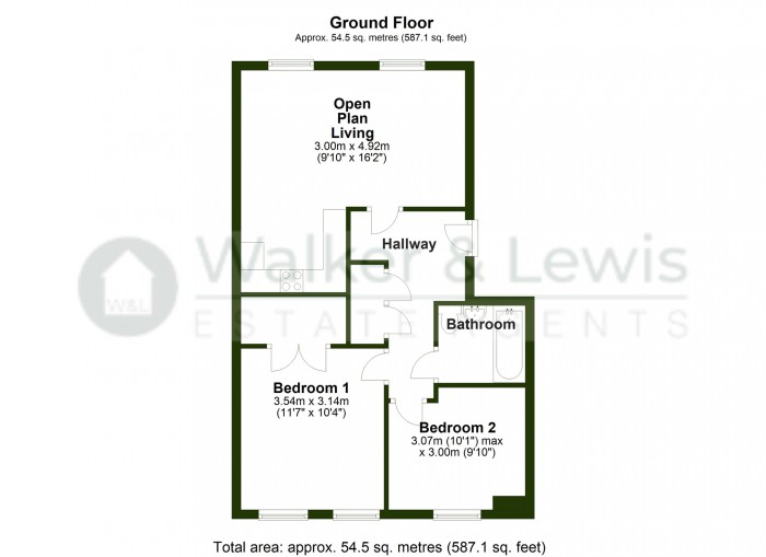 Floorplan for Fleming Walk, Church Village, Pontypridd