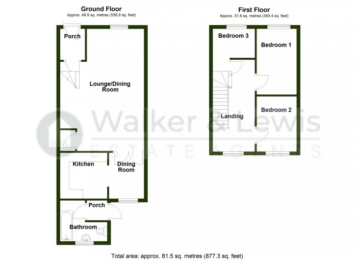 Floorplan for High Street, Trelewis, Treharris, Merthyr Tydfil, CF46 6AB