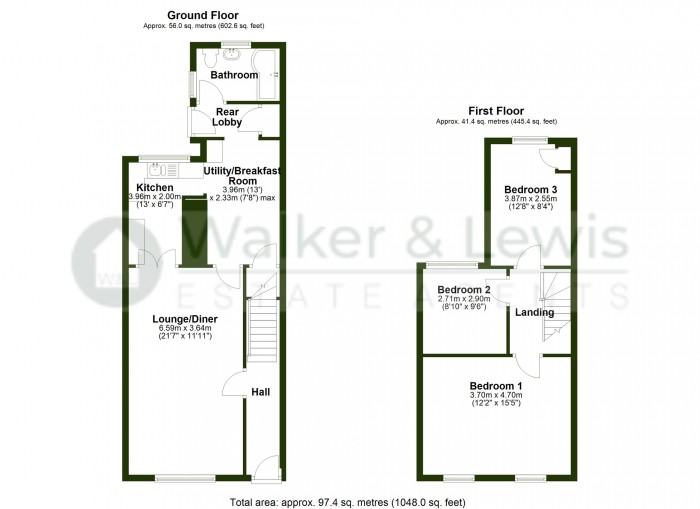 Floorplan for Llewelyn Street, Pontypridd, Rhondda Cynon Taf