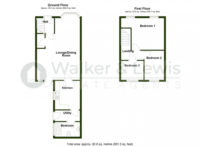 Floorplan for Laburnum Terrace, Troedyrhiw, Merthyr Tydfil, CF48 4HX