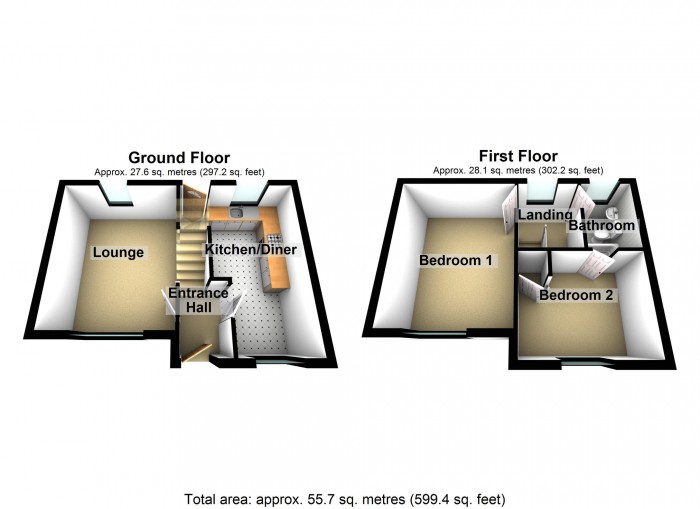 Floorplan for , Elwyn Drive, Merthyr Tydfil, Merthyr Tydfil