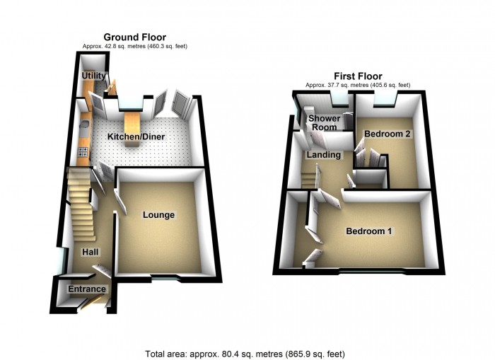 Floorplan for Bro Dawel, Merthyr Tydfil, Merthyr Tydfil