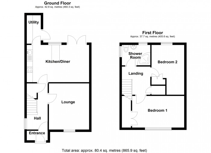 Floorplan for Bro Dawel, Merthyr Tydfil, Merthyr Tydfil