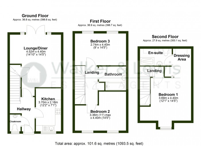 Floorplan for Dyffryn Y Coed, Church Village, Pontypridd, Rhondda Cynon Taf