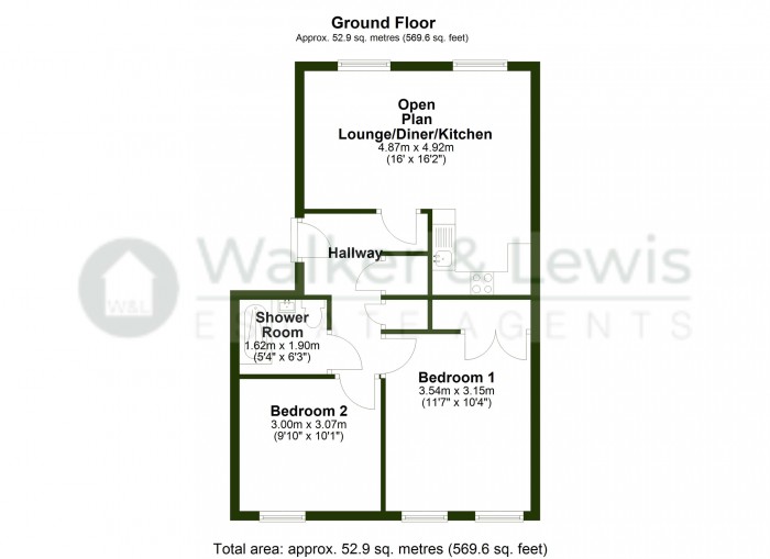 Floorplan for Fleming Walk, Church Village, Pontypridd, Rhondda Cynon Taf